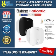 Rubine Atlantic Paris Storage Water Heater 15L 30L Black White RA15U RA15B RA15W RA30B