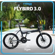 TRINX รุ่น FLYBIRD3.0 (ปี2017) จักรยานพับได้ ล้อ 20 นิ้ว เกียร์ 27 สปีด เฟรมอลูมิเนียม น้ำหนัก 12.5ก