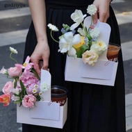 godziyiju 10Pcs 1/2/4-Cup Drink Carrier With Handle Kraft Paper Cup Holder To Go Coffee Cup Holder F