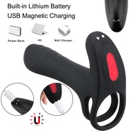 ▽❂◐Nipples-Massager G-Spot vibrator Sex-Toys Orgasm Cockring Stimulate Erection Penis For Couple