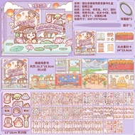 Dress Up Scene Quiet Book Gift Box Three-dimensional Handbook Sticker Book TLD 161