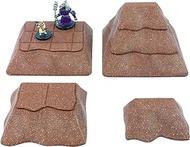 Cavern Dirt Ramps: Tabletop &amp; RPG Terrain Game Set for Dungeons &amp; Dragons, Pathfinder, Castles &amp; Crusades, 13th Age, Runequest, Asunder, Zombicide, Imperial Assault, and More!