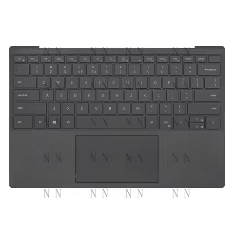 YUZG Laptop Upper Palmrest Keyboard TouchPad for DELL XPS 13 9300 9310 US Black
