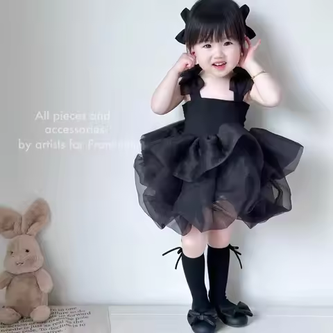 1-7 Year Baby Girl Princess Dress 1st One Year Birthday Party Dress Toddler Girl Clothes Summer Whit