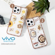 [3D6] SOFTCASE 3D TRANSPARENT CAMERA PROTECT CUTE RAISED MOTIF DOLL For VIVO Y22 Y21S Y17S Y20S Y12S