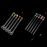 Cocktail Stirrer Drink Mixing Stick Set Acrylic Cocktail Mixer Bar Supplies Swizzle Stirrer