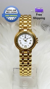 100% ORIGINAL PAGOL ELITE SWISS 53109-L 22K Gold Plated Stainless Steel Ladies Watch