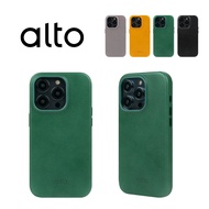 alto iPhone 14 Pro Original經典皮革手機殼/ 森林綠