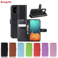 For Samsung Galaxy A71 A51 5G A21S A11 A31 A41 Case Litchi Leather Business Wallet Flip Card Package Stand Holder Case Cover