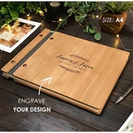 Wedding Guest Book, Photobooth Guestbook, Wooden Guest Book, Personalized Photo Album