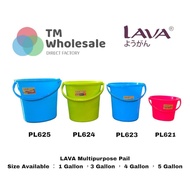 LAVA Multipurpose Pail, Assorted Sizes Pail Bucket Water Pail
