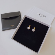 CELINE TRIOMPHE PEARL EARRINGS 凱旋門珍珠耳環