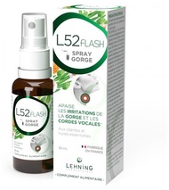 Laboratoires Lehning L52 Flash Spray Gorge 30 ml 快效喉嚨噴劑 30 毫升 Made in France 法國製造