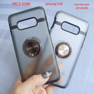 Ykcs 0288 samsung S10 S10E S10plus S10+ soft case back cover HP clear Silicone ring socket TPU