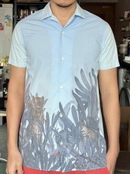 Paul Smith Junior 叢林印花短袖襯衫 16A