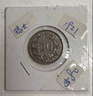 1921年瑞士20法郎硬幣