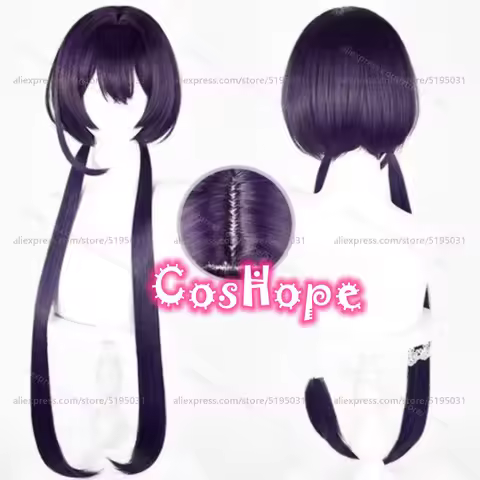 Izumi Kyouka Cosplay Wig 88cm Purple Black Wig Cosplay Anime Heat Resistant Synthetic Wigs for Hallo