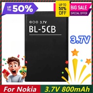 800mAh BL-5CB Mobile Phone Batteries for Nokia N1000 1280 1616 1010 1800 2220S 2700C C1 C1-01 C1-02 
