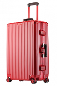 Others - 旅行之家 29吋堅固鋁框時尚ABS+PC行李箱 紅色