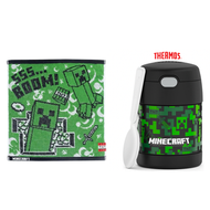 Minecraft - 日本 Minecraft 手巾 + 美國 Thermos 不鏽鋼真空兒童保溫食物壺套裝