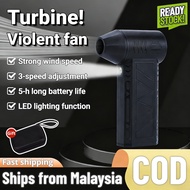 Small turbocharged fan 180000RPM turbo blower violent turbofan 52m/s super fan rechargeable fan air 