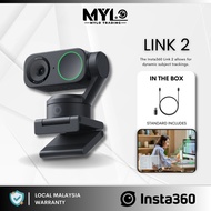 Insta360 Link 2 | LINK 2C 4K Webcam for PC 1/2" Sensor AI Tracking |AI Noise-Canceling Mic Gesture C