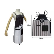 Men's Barber Apron Striped Fabric Specialized Apron For Barbershop