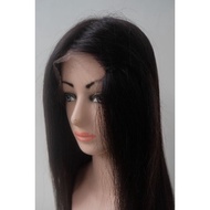 lace wig human hair 100 rambut asli panjang 60 cm