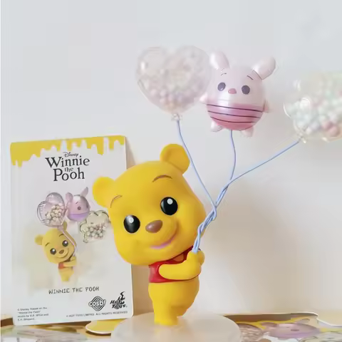 In Stock Original Hot Toys Genuine Disney Winnie The Pooh Lamy Balloon Cosbi Blind Box Children Toys