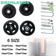 EBINLANDS Suitcase Wheels, Replacement Wheel with Spanner Replace Wheels, Universal PU Suitcase Parts Axles Travel Luggage Wheels Luggage Accessories
