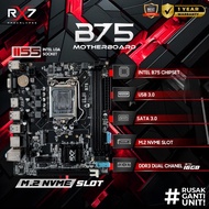 MOTHERBOARD RX7 B75 / H61 PLUS LGA 1155 DDR3 B75 SUPPORT NVME