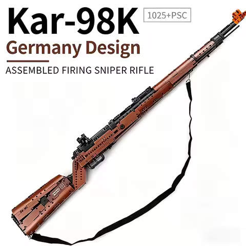 WW2 Series 1000pcs KAR-98 Sniper Rifle Building Blocks Military 98k Rifle Gun Model Bricks Toys For 