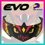 ✘Cris Motors EVO Viper Helmet Spoiler Universal