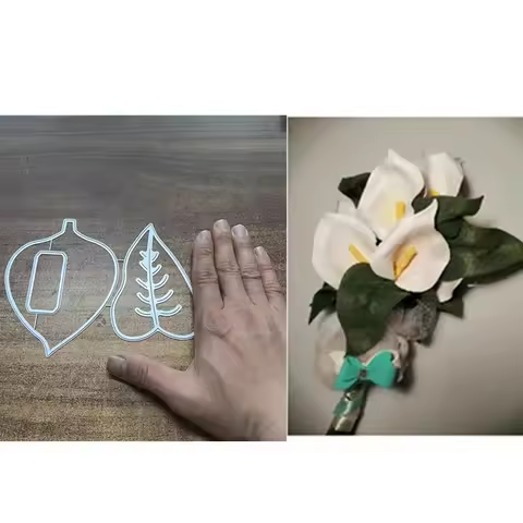 YH377 Flower Leaf Metal Cutting Die Scrapbooking Stencil Template for DIY Embossing Paper Photo Albu