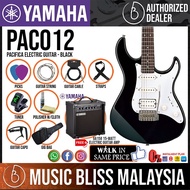 Yamaha PAC012 HSS Electric Guitar Package with GA15II Electric Speaker Amplifier - Black / White / Red Metallic / Dark Blue Metallic (PAC 012/PAC-012)