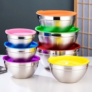 MAIYUQI | Magnetic-free Thickened Round Bowl with Lid Stainless Steel