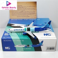 NG Models 90002 90003 1: 400 United Airlines B737 MAX10 N27602