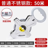 ERORO เทปวัดระยะ 30 เมตร 50 เมตร 100 เมตร โครงสแตนเลส Portable steel ruler