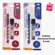 VT 2.0mm Mechanical Pencil with Leads/Posture Triangular Mechanical Pencil Set (2.0mm 2B)