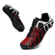 TABOLU Cycling Shoes Men's Professional Road Cycling Shoes SPD Shoes Men's Cleats Pedal Cycling Shoe