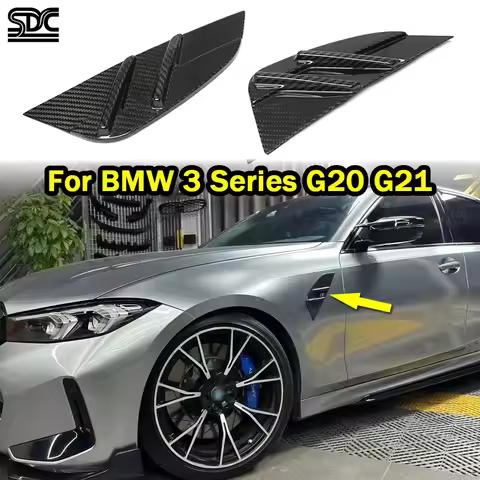 G20 Upgrade M3 Real Dry Carbon Side Fender Trims For BMW 3 Series G20 G21 Touring 330i M340i 2020+ F