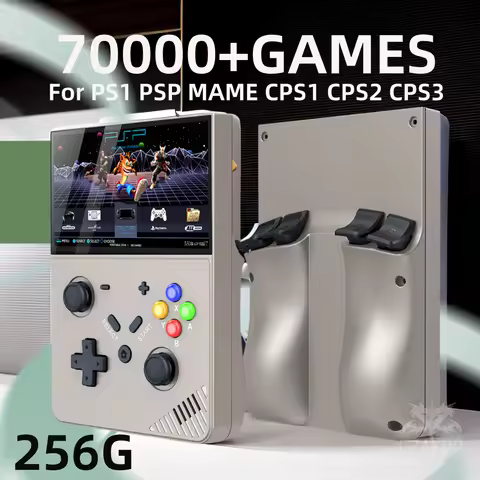 Experience Classic Gaming Anywhere R43 PRO 256G 70000+ Games 4.3” Large Screen For PS1 PSP MAME Retr