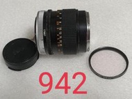 Canon FD 100mm f/2.8鏡頭，無塵無黴含濾鏡一片及前後保護蓋     品相如圖所示，虧售4000元。