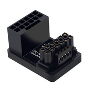 xiwai PCI-E 5.0 パワーモジュラーアダプター 16ピン (12+4) オス-メス コネクター アップアングル360度 12VHPWR グラフィックスカード4080 5090TI用