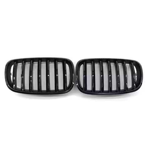 2Pcs Front Bumper Racing Grille Gloss Black Car Styling Racing Grills for BMW X5 E70 X6 E71 2007-201