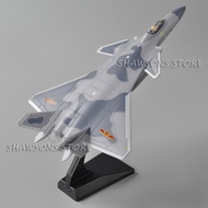 1:87 Scale Diecast Metal Plane Model China J-20 J20 Jian 20 Jet Fighter Pull Back Aircraft Toy With 