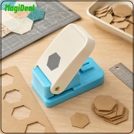MagiDeal Clean Cut Hexagon Craft Punch Simple-Press Hexagon Punch Save Effort for Scrapbooking