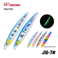 180g 220g UV LUMINOUS jig . fishing fast jigging  slow jig lure pancing . jenahak kerapu  tenggiri gt ebek laut umpan