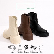 Brevinni Avery Boots || Boots Premium QualityWanita || Korean Boots || Chunky Boots || Flat Boots ||