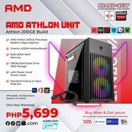 BRANDNEW System Unit CPU Standard Casing-AMD Athlon 200GE 3.5ghz-8gb DDR4 120gb SSD